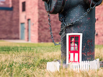 Your Front Door Can Define Your Home Tiny front door and picket fence on a fire hydrant. Having a front door that is outdated or need of repair can define your home.